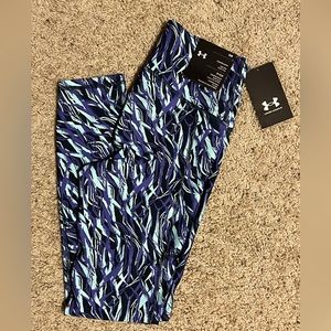 NWT UA Women's HeatGear Leggings, Dark Cyan/Breeze Women’s S